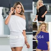 Mini Vestido Clubwear um Ombro