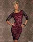 Vestido vintage Bodicon renda