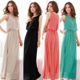 Vestido Bohemia Maxi Longo Chiffon